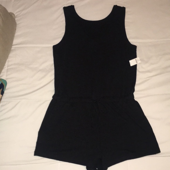 GAP Pants - GAP Synch Waist Romper with Pockets (Black)